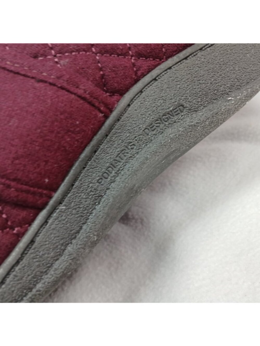 Vionic Carlin Adjustable Hook and Loop Burgandy Quilted Pattern Orthotic Size 10 - Picture 14 of 16